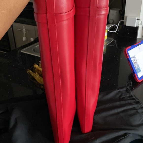 Red Givenchy Shark Boots - Picture 5 of 7